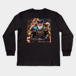 Happy Holidays From Primarch Santa Kids Long Sleeve T-Shirt